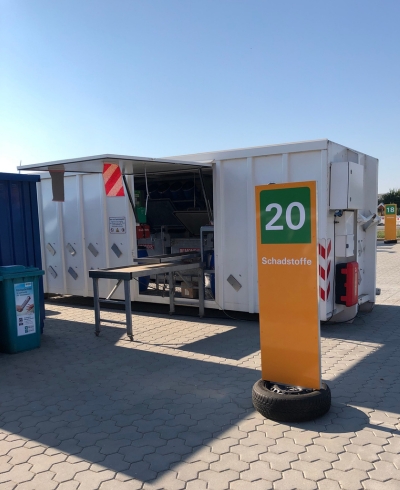 Symbolbild: Container für Schadstoffannahme