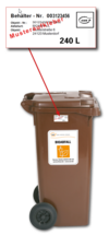Erklärschild Aufkleber Biotonne