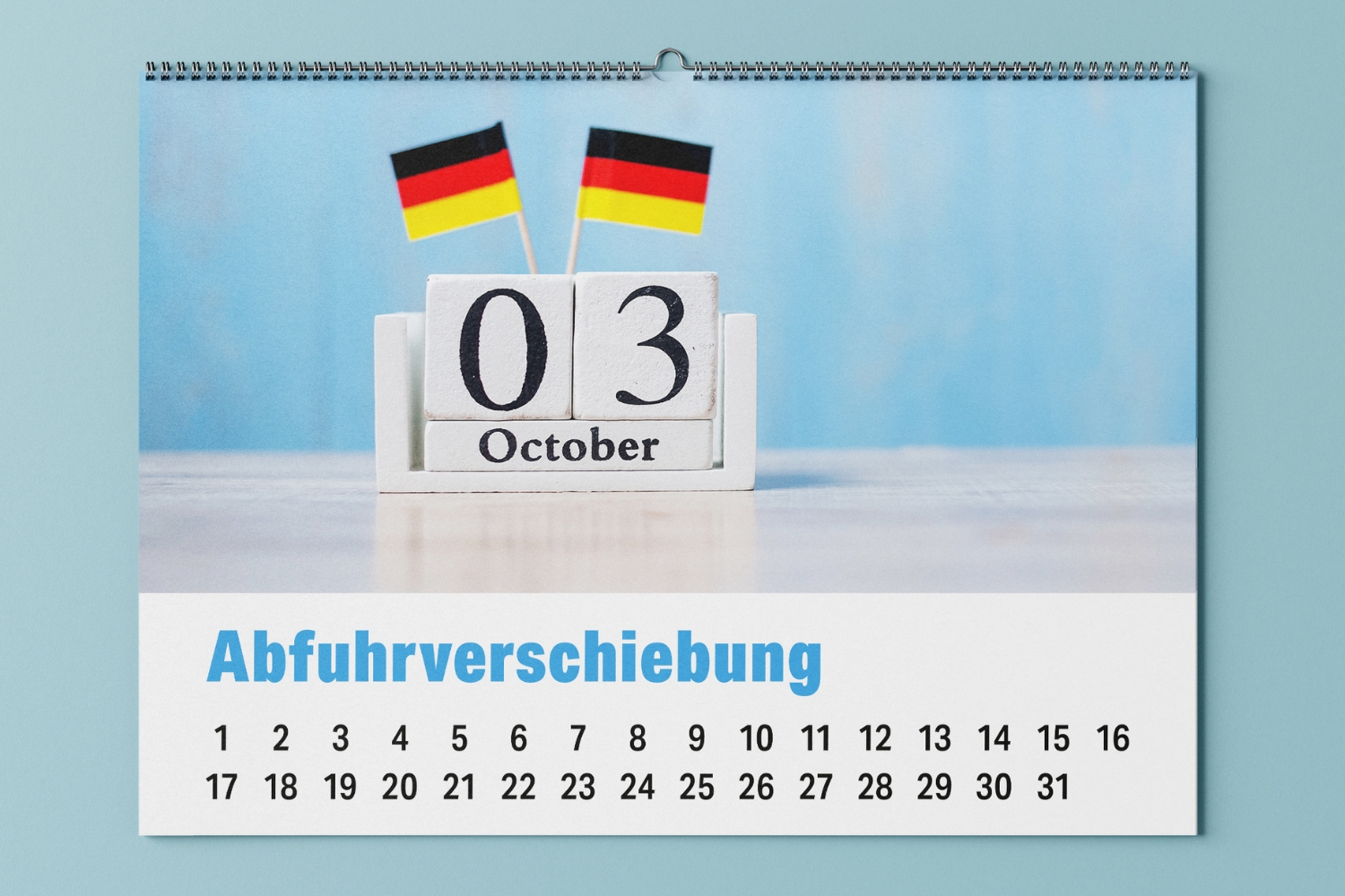 Abfuhrverschiebung am 03.10.