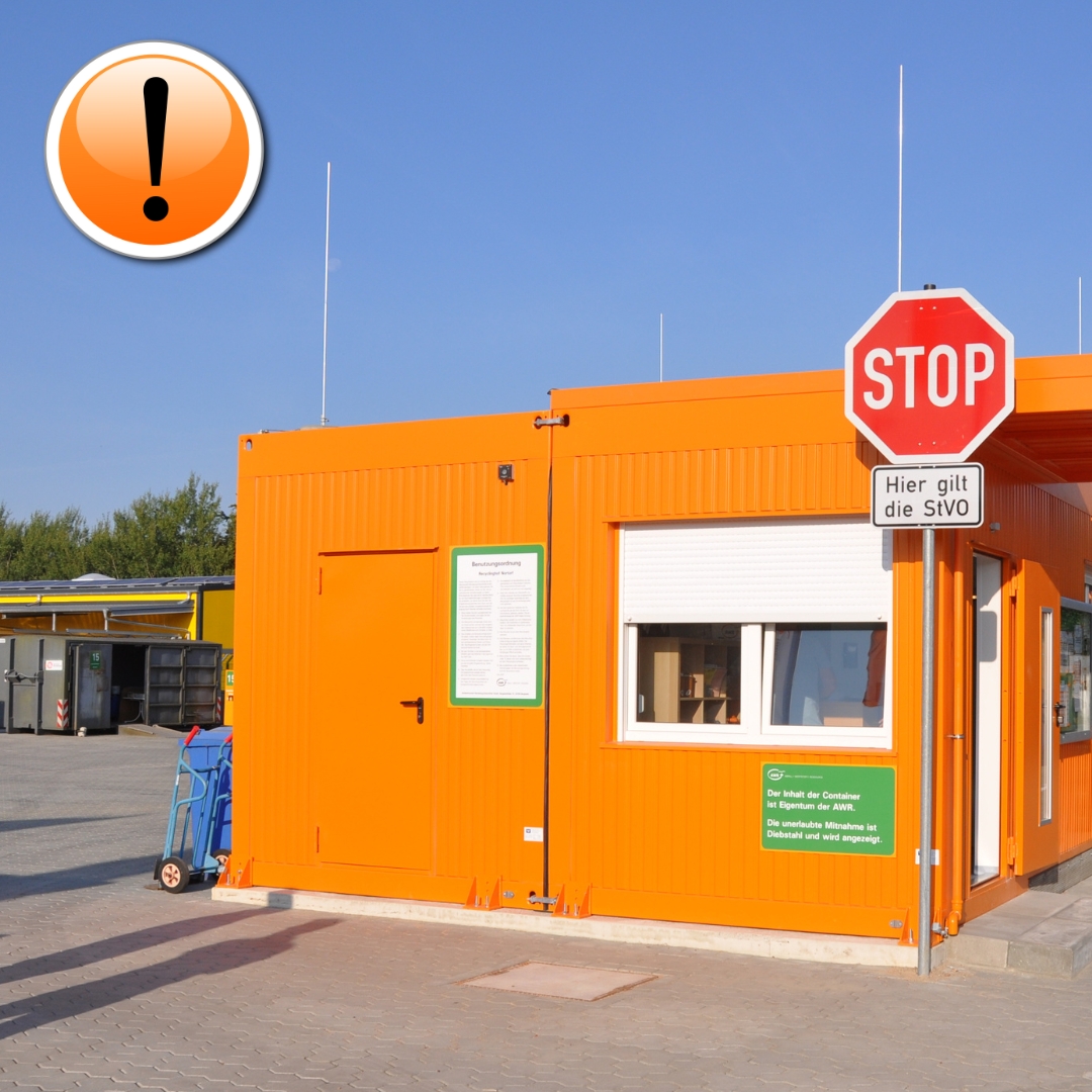 Achtung! Änderung auf dem AWR-Wertstoffhof Rendsburg