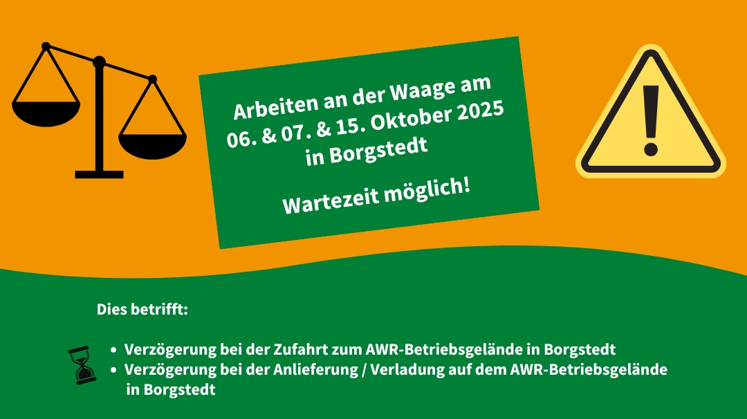 Arbeiten an der Waage in Borgstedt