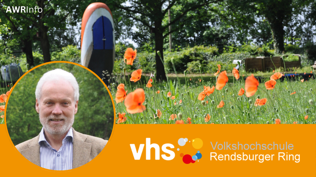 Symbolbild: Wiese mit Mohnblumen und Bild von Ralph Hohenschurz-Schmidt