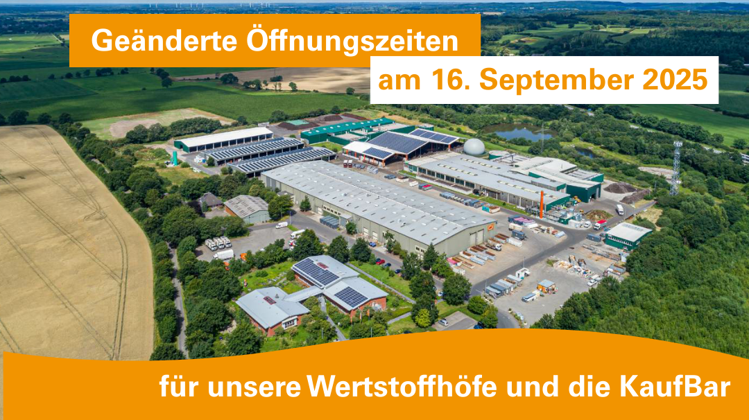 Symbolbild: Geänderte Öffnungszeiten 16.09.2025