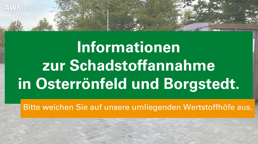 Symbolbild Schadstoffsammlung 