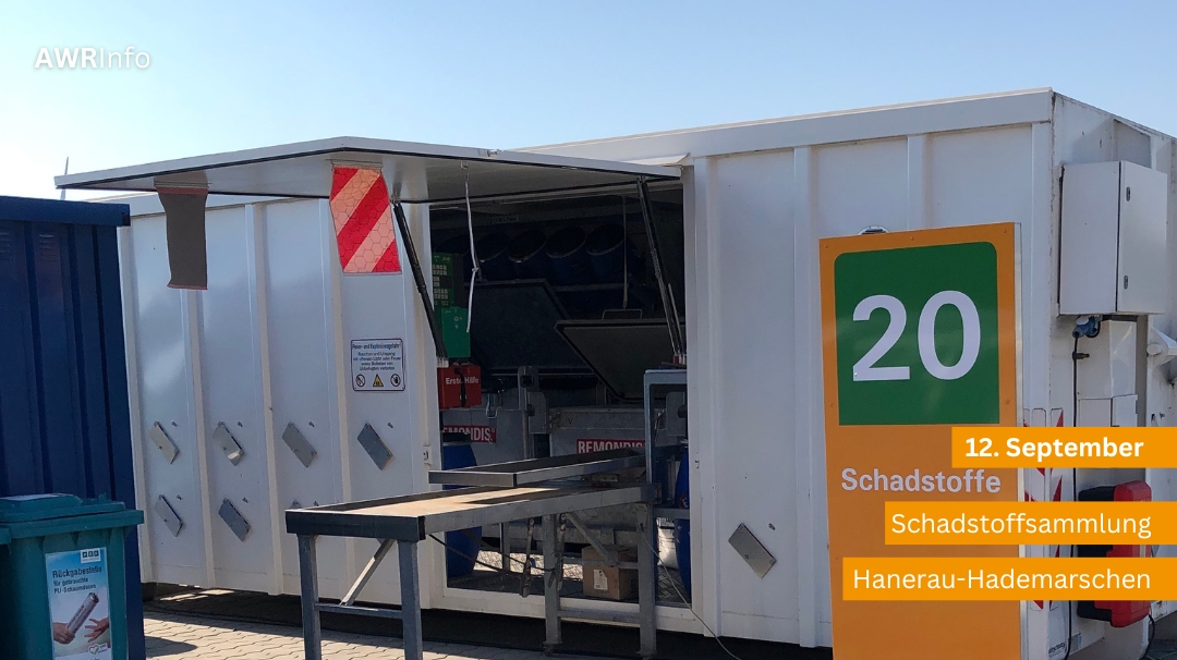 Nächster Termin der Schadstoffsammlung in Hanerau-Hademarschen