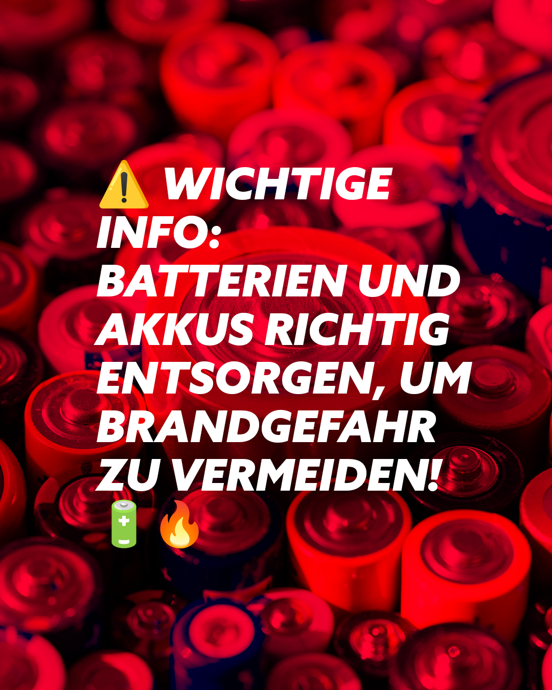 Batterien und Akkus richtig entsorgen