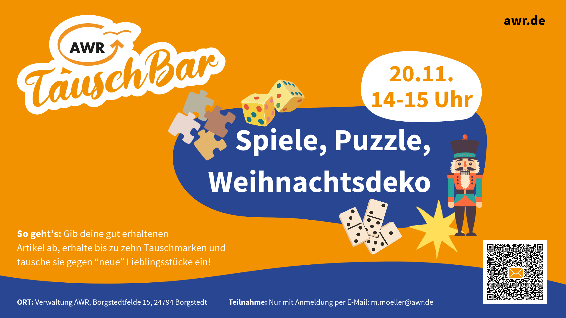 AWR-TauschBar - Thema Spiele, Puzzle & Weihnachtsdeko