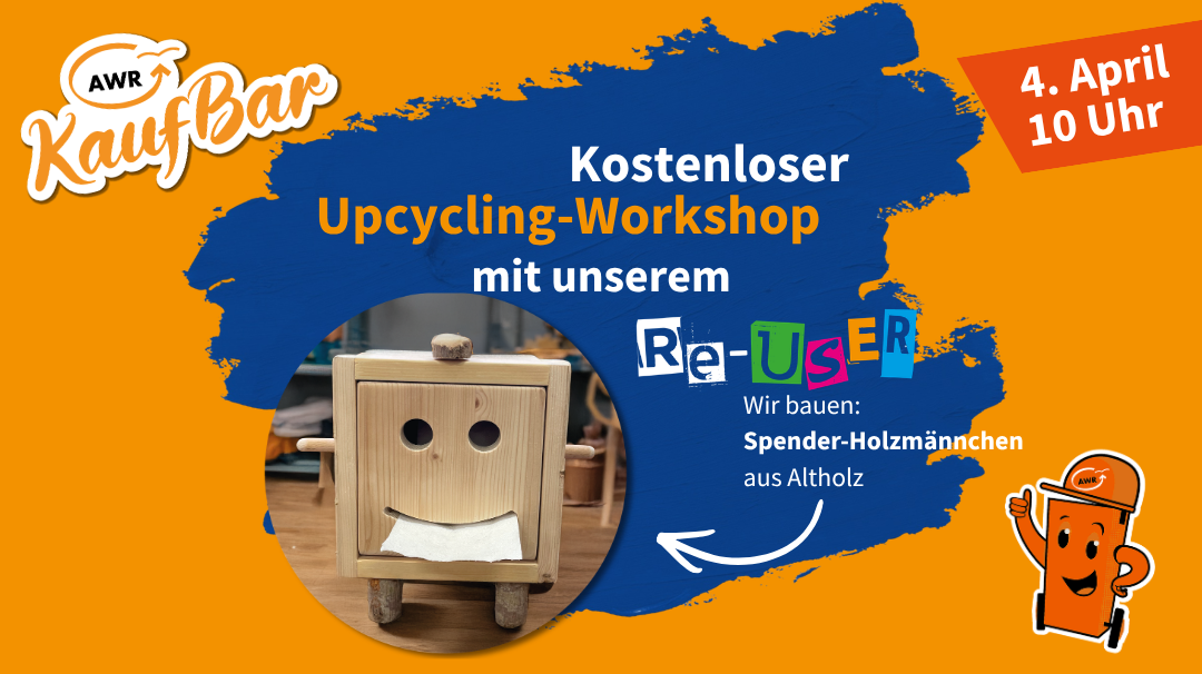 Upcycling-Workshop mit der AWR-KaufBar am 11.04.2026